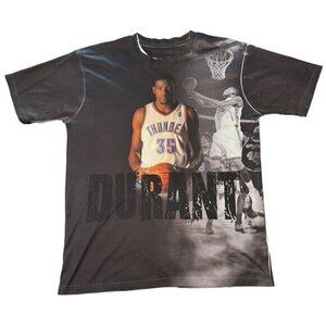 Kevin Durant Thunder‎ 35 All Over Print Graphic T Shirt Mens XL |G1